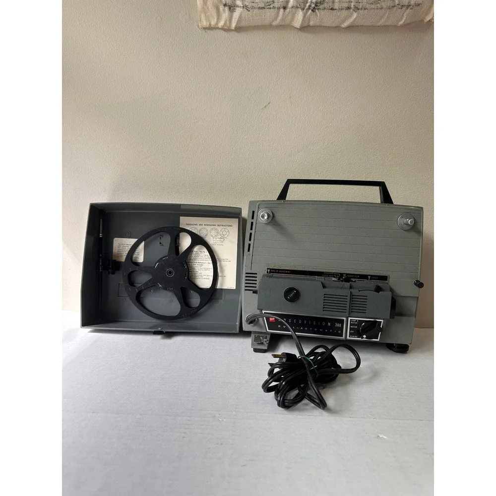 GAF Anscovision 388 Dual Automatic Movie Projector Standard Super 8mm Vintage